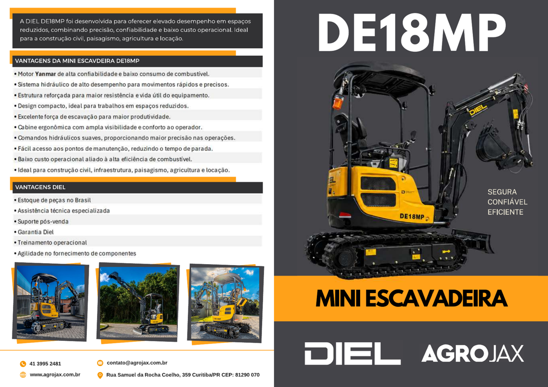 Capa do catálogo DIEL DE18MP