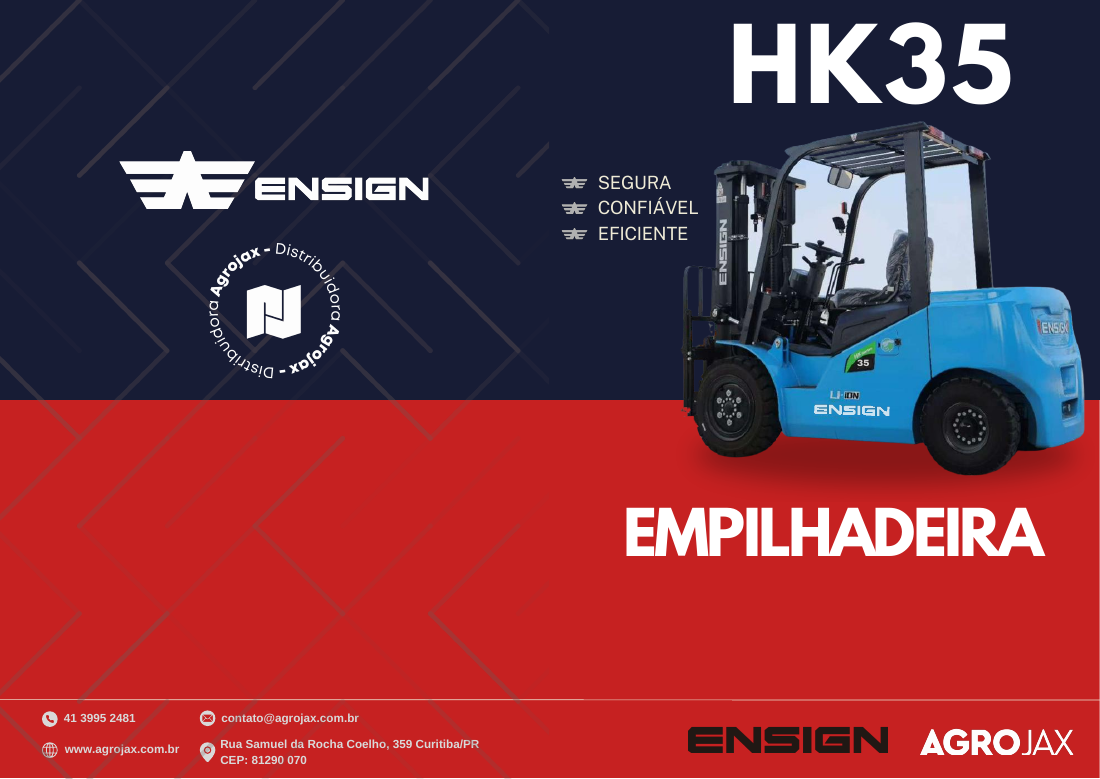 Capa do catálogo ENSIGN HK35
