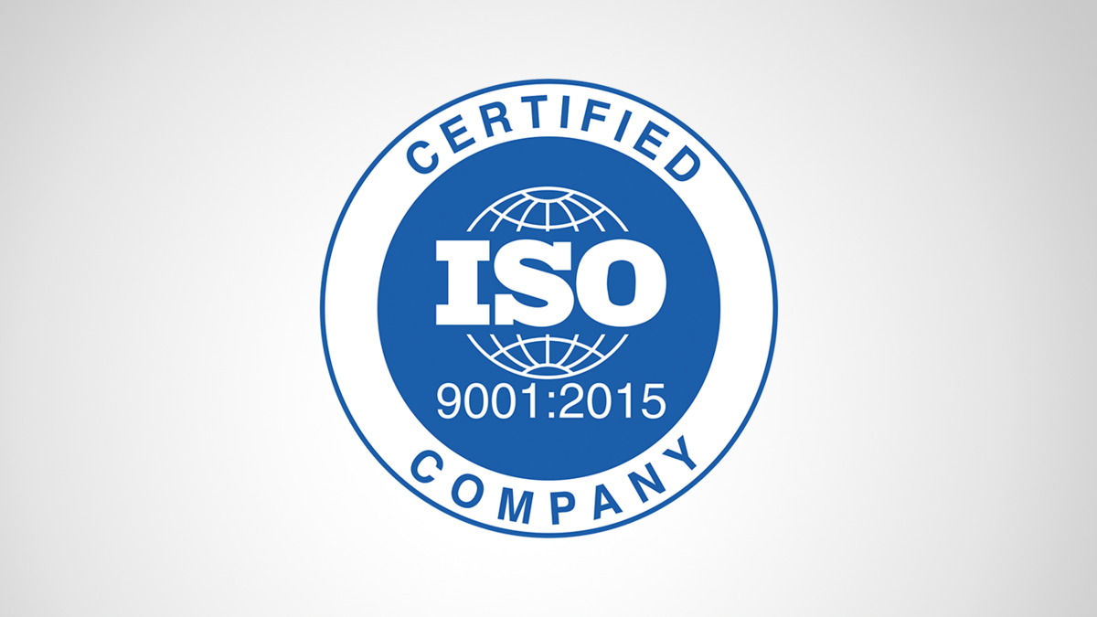 Certified ISO 9001:2015 Company